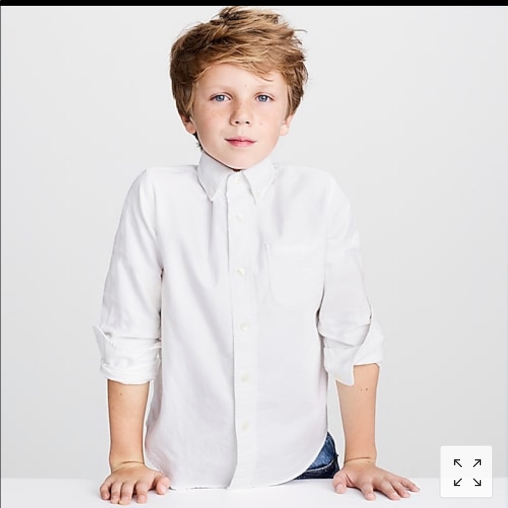 Boys' Secret Wash shirt in white size 3 NWT